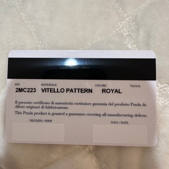 MENS PRADA Vitello Patern Wallet. Color: Royal BRAND NEW - Picture 6 of 6